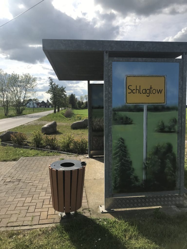 Bushaltestelle in Schlagtow